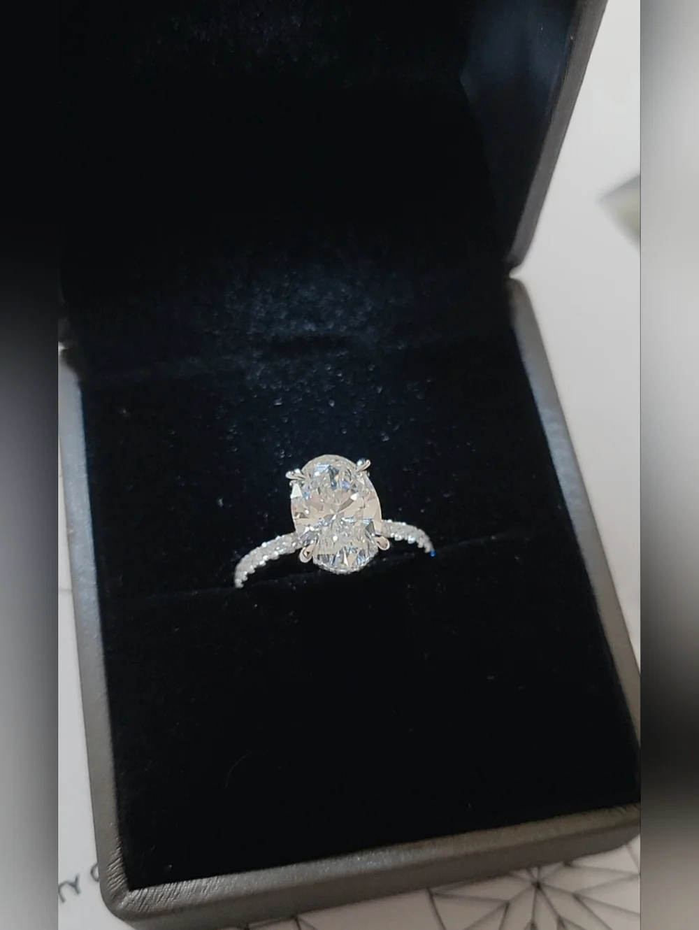 New 3ct Outstanding IGI Certified Lab Grown Diamond, 14k White Gold - Picture 3 of 12